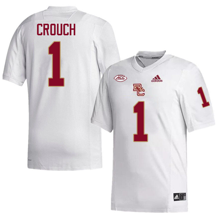 Daveon Crouch Jersey,#1 Daveon Crouch Boston College Eagles Football Jersey,Uniforms-White